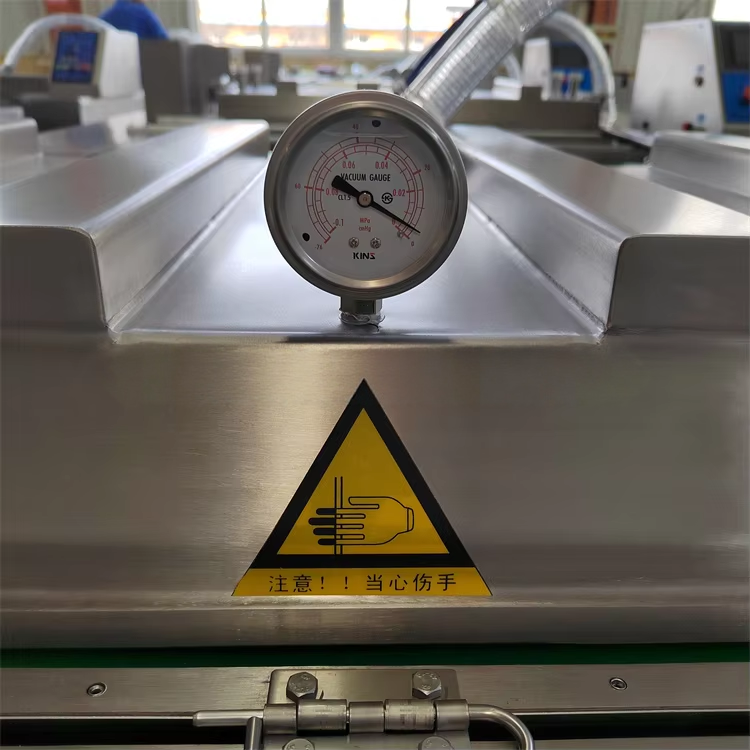 Solution d'emballage industriel à grande vitesse de machine de conditionnement sous vide à bande continue