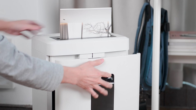 Shredder transversal Zeneffic pour le bureau à domicile | Niveau de sécurité P4 | Opération ultra-quie